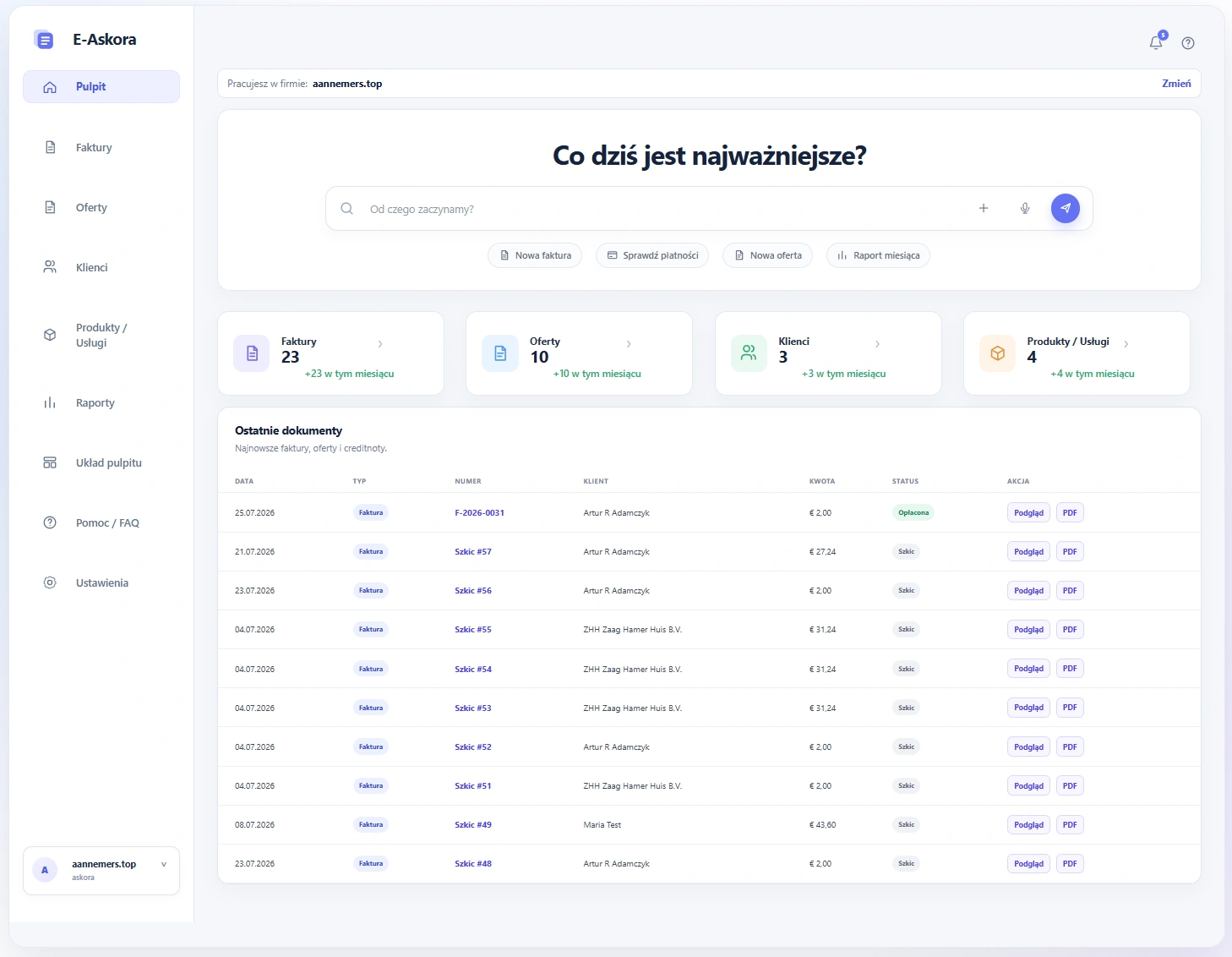 E-Askora programına genel bakış
